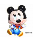 1 sztuk duże rozmiary Mickey Minnie Mouse z balonów foliowych Cartoon dekoracje na imprezę urodzinową dzieci Baby shower balon n