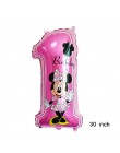 1 sztuk duże rozmiary Mickey Minnie Mouse z balonów foliowych Cartoon dekoracje na imprezę urodzinową dzieci Baby shower balon n