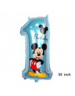 1 sztuk duże rozmiary Mickey Minnie Mouse z balonów foliowych Cartoon dekoracje na imprezę urodzinową dzieci Baby shower balon n