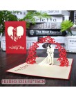 3D karty kirigami kwiaty kartka urodzinowa prezenty na rocznicę pocztówka jednorożec klon drzewo wiśni zaproszenia ślubne kartki