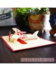 3D karty kirigami kwiaty kartka urodzinowa prezenty na rocznicę pocztówka jednorożec klon drzewo wiśni zaproszenia ślubne kartki