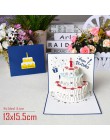 3D karty kirigami kwiaty kartka urodzinowa prezenty na rocznicę pocztówka jednorożec klon drzewo wiśni zaproszenia ślubne kartki