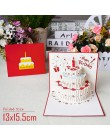 3D karty kirigami kwiaty kartka urodzinowa prezenty na rocznicę pocztówka jednorożec klon drzewo wiśni zaproszenia ślubne kartki