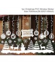 2019 Christmas Garland Window naklejka ścienna dekoracje na boże narodzenie dla domu Cristmas Decor święty mikołaj szczęśliwego 