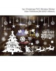 2019 Christmas Garland Window naklejka ścienna dekoracje na boże narodzenie dla domu Cristmas Decor święty mikołaj szczęśliwego 