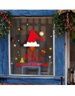 2019 Christmas Garland Window naklejka ścienna dekoracje na boże narodzenie dla domu Cristmas Decor święty mikołaj szczęśliwego 