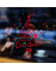2019 Christmas Garland Window naklejka ścienna dekoracje na boże narodzenie dla domu Cristmas Decor święty mikołaj szczęśliwego 