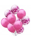 LAPHIL 10 sztuk Multi balony konfetti dekoracje na przyjęcia urodzinowe dla dzieci niebieski różowy chłopiec dziewczyna przybory