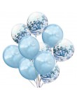 LAPHIL 10 sztuk Multi balony konfetti dekoracje na przyjęcia urodzinowe dla dzieci niebieski różowy chłopiec dziewczyna przybory