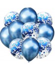 LAPHIL 10 sztuk Multi balony konfetti dekoracje na przyjęcia urodzinowe dla dzieci niebieski różowy chłopiec dziewczyna przybory