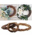 Ślubne ornament dekoracyjny wielkanocny wystrój wieniec rattanowy Garland drzwi dekoracje wiszące pisanki wesołych świąt wielkan