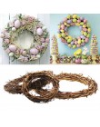 Ślubne ornament dekoracyjny wielkanocny wystrój wieniec rattanowy Garland drzwi dekoracje wiszące pisanki wesołych świąt wielkan
