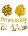 Złota Ramadan Kareem dekoracja Eid Mubarak Banner i balony Eid Ramadan Party Favor Eid al-fitr Ramadan Mubarak Decor