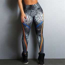 2018 Ins w tym samym stylu, legginsy damskie fitness Skinny wysoka talia elastyczne push up legginsy trening Sexy długie spodnie