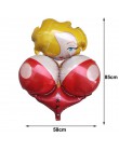 Duży Willy kształt balon z folii aluminiowej nadmuchiwane penisa cycki balony wieczór panieński Globos wieczór panieński dla dor