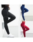 NORMOV Activewear wysokiej talii Fitness legginsy damskie spodnie modna, patchworka legginsy treningowe Stretch wąska sportowa o