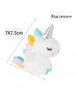 WEIGAO jednorożec rękodzieło do powieszenia rekwizyty Unicornio urodziny Prop DIY tkaniny z piór rzemiosło ozdoby na ścianę dla 