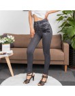 Dżinsy damskie dżinsy dla mamy dżinsy wysokiej talii kobieta wysokie elastyczne plus size jeansy ze streczem kobiece sprane dżin