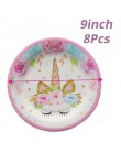 50 sztuk DIY Wedding Birthday Party słodki celofan wyczyść cukierki stożek torby do przechowywania impreza jednorożec Decor deko