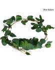 Dekoracje ślubne wieniec naturalny wieniec z rattanu Garland DIY rzemiosło wystrój drzwi do domu duże na choinkę prezent ślubny 