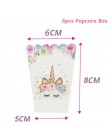 50 sztuk DIY Wedding Birthday Party słodki celofan wyczyść cukierki stożek torby do przechowywania impreza jednorożec Decor deko
