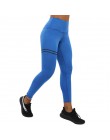 NORMOV Activewear wysokiej talii Fitness legginsy damskie spodnie modna, patchworka legginsy treningowe Stretch wąska sportowa o