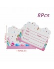 50 sztuk DIY Wedding Birthday Party słodki celofan wyczyść cukierki stożek torby do przechowywania impreza jednorożec Decor deko