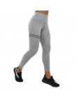 NORMOV Activewear wysokiej talii Fitness legginsy damskie spodnie modna, patchworka legginsy treningowe Stretch wąska sportowa o