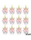 50 sztuk DIY Wedding Birthday Party słodki celofan wyczyść cukierki stożek torby do przechowywania impreza jednorożec Decor deko