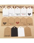 100 sztuk Kraft paper hand made tag z miłością dla DIY pudełko tag cukierki cupcake kartki z podziękowaniami/handmade dobrodziej