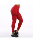 NORMOV Activewear wysokiej talii Fitness legginsy damskie spodnie modna, patchworka legginsy treningowe Stretch wąska sportowa o