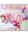 1 PC 100*97 CM różowy koń kucyk Little Pony jednorożec folia balony helem balon zabawki dla dzieci ślub urodziny zwierząt Party 