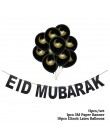Złota Ramadan Kareem dekoracja Eid Mubarak Banner i balony Eid Ramadan Party Favor Eid al-fitr Ramadan Mubarak Decor