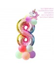 50 sztuk DIY Wedding Birthday Party słodki celofan wyczyść cukierki stożek torby do przechowywania impreza jednorożec Decor deko