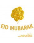 Złota Ramadan Kareem dekoracja Eid Mubarak Banner i balony Eid Ramadan Party Favor Eid al-fitr Ramadan Mubarak Decor