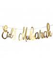 Złota Ramadan Kareem dekoracja Eid Mubarak Banner i balony Eid Ramadan Party Favor Eid al-fitr Ramadan Mubarak Decor