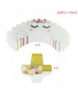 Tęczowa opaska jednorożec Cupcake owijarki ciasto Topper jednorożec urodziny Party ciasto dekoracje świąteczne dla dzieci Baby S