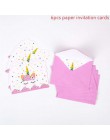 Tęczowa opaska jednorożec Cupcake owijarki ciasto Topper jednorożec urodziny Party ciasto dekoracje świąteczne dla dzieci Baby S