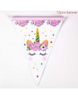 Tęczowa opaska jednorożec Cupcake owijarki ciasto Topper jednorożec urodziny Party ciasto dekoracje świąteczne dla dzieci Baby S