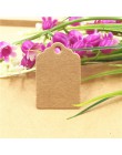 100 sztuk Kraft paper hand made tag z miłością dla DIY pudełko tag cukierki cupcake kartki z podziękowaniami/handmade dobrodziej