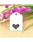 100 sztuk Kraft paper hand made tag z miłością dla DIY pudełko tag cukierki cupcake kartki z podziękowaniami/handmade dobrodziej