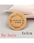 100 sztuk Kraft paper hand made tag z miłością dla DIY pudełko tag cukierki cupcake kartki z podziękowaniami/handmade dobrodziej