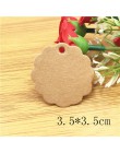 100 sztuk Kraft paper hand made tag z miłością dla DIY pudełko tag cukierki cupcake kartki z podziękowaniami/handmade dobrodziej