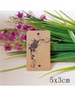 100 sztuk Kraft paper hand made tag z miłością dla DIY pudełko tag cukierki cupcake kartki z podziękowaniami/handmade dobrodziej