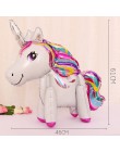 1 PC 100*97 CM różowy koń kucyk Little Pony jednorożec folia balony helem balon zabawki dla dzieci ślub urodziny zwierząt Party 