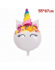 1 PC 100*97 CM różowy koń kucyk Little Pony jednorożec folia balony helem balon zabawki dla dzieci ślub urodziny zwierząt Party 