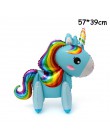 1 PC 100*97 CM różowy koń kucyk Little Pony jednorożec folia balony helem balon zabawki dla dzieci ślub urodziny zwierząt Party 