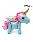 1 PC 100*97 CM różowy koń kucyk Little Pony jednorożec folia balony helem balon zabawki dla dzieci ślub urodziny zwierząt Party 