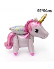1 PC 100*97 CM różowy koń kucyk Little Pony jednorożec folia balony helem balon zabawki dla dzieci ślub urodziny zwierząt Party 