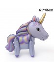 1 PC 100*97 CM różowy koń kucyk Little Pony jednorożec folia balony helem balon zabawki dla dzieci ślub urodziny zwierząt Party 